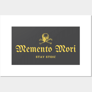 Skull Memento Mori Yellow💀 Posters and Art